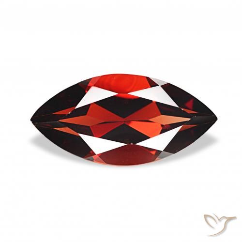 1.96ct Rosso scuro Granato Almandino, Taglio marquise, VVS