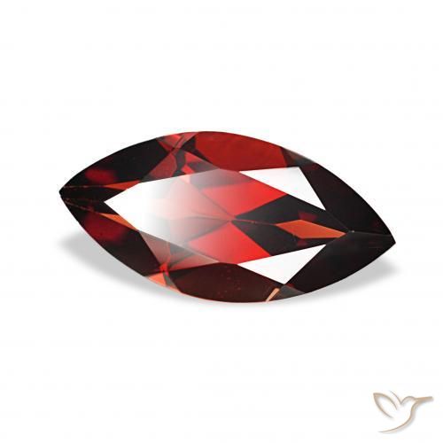 Granato Almandino Rosso scuro naturale da 1.96 ct, Taglio marquise, VVS