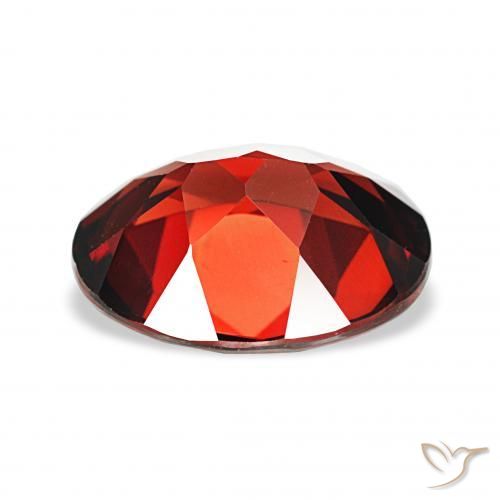 Granato Almandino Rosso scuro naturale da 4.18 ct, Ovale, VVS