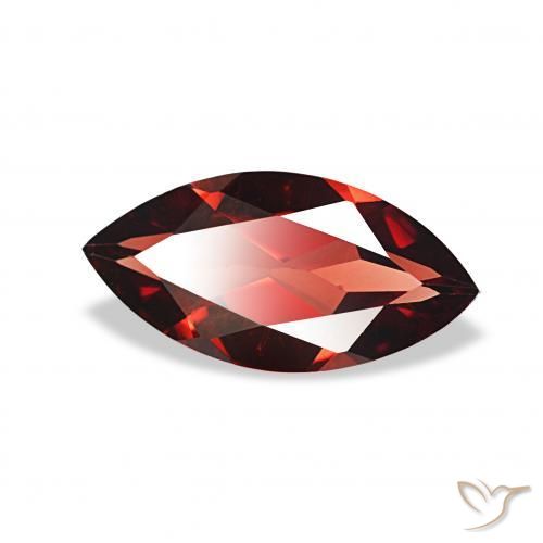 Granato Almandino Rosso Sangue Profondo naturale da 1.73 ct, Taglio marquise, VVS