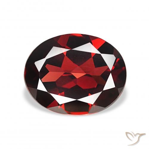 3.78ct Rosso scuro Granato Almandino, Ovale, VVS