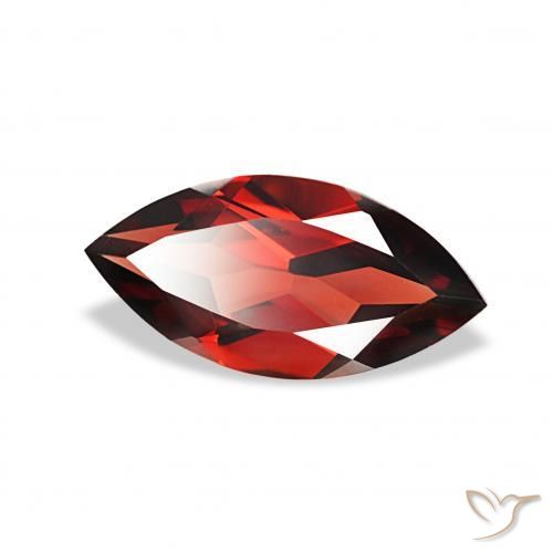 Granato Almandino Rosso scuro naturale da 1.93 ct, Taglio marquise, VVS