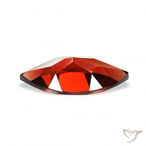 Granato Almandino Rosso scuro naturale da 1.93 ct, Taglio marquise, VVS