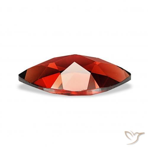 Granato Almandino Rosso Sangue Profondo naturale da 2.07 ct, Taglio marquise, VVS