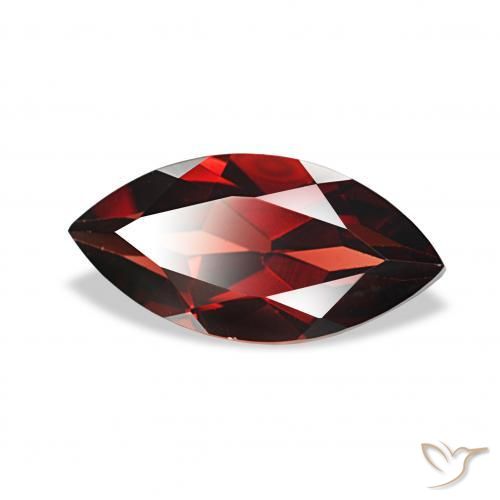 Granato Almandino Rosso Sangue Profondo naturale da 2.22 ct, Taglio marquise, VVS