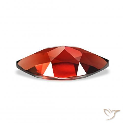 Granato Almandino Rosso Sangue Profondo naturale da 2.22 ct, Taglio marquise, VVS