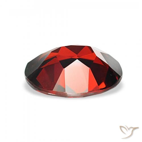 Granato Almandino Rosso scuro naturale da 3.00 ct, Ovale, VVS