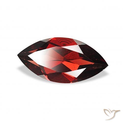 Granato Almandino Rosso Sangue Profondo naturale da 2.13 ct, Taglio marquise, VVS