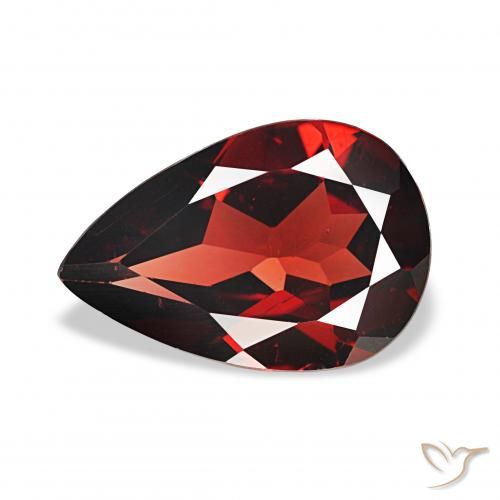 3.11ct Rosso scuro Granato Almandino, Forma a pera, VVS