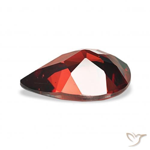 Granato Almandino Rosso scuro naturale da 3.11 ct, Forma a pera, VVS