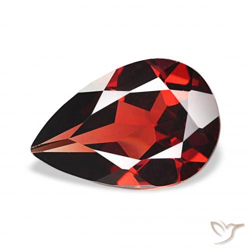 3.02ct Rosso scuro Granato Almandino, Forma a pera, VVS