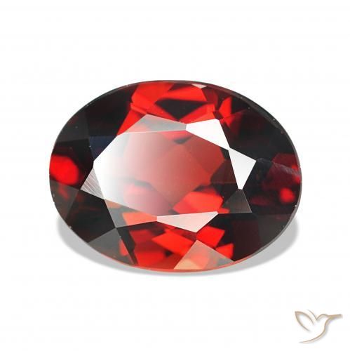 Granato Almandino Rosso scuro naturale da 2.00 ct, Ovale, VVS