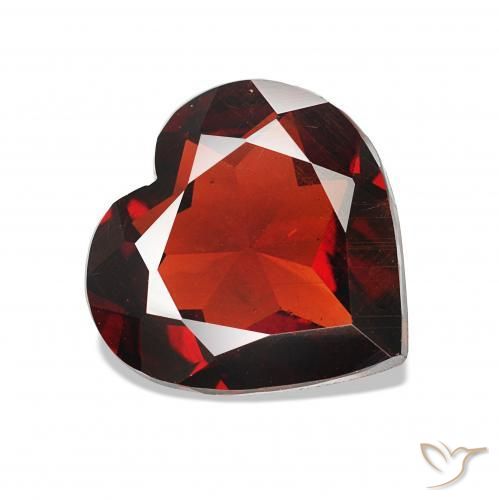 Granato Almandino Rosso scuro naturale da 1.49 ct, Cuore, VS