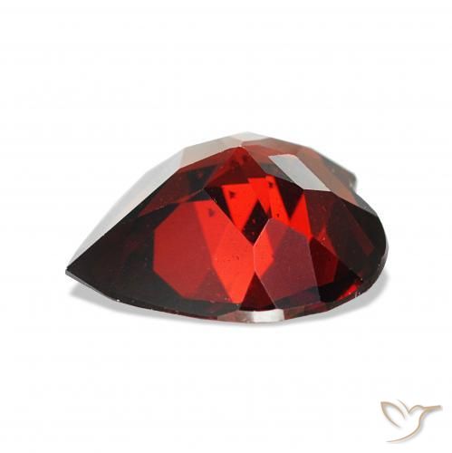 Granato Almandino Rosso scuro naturale da 1.55 ct, Cuore, VVS-VS