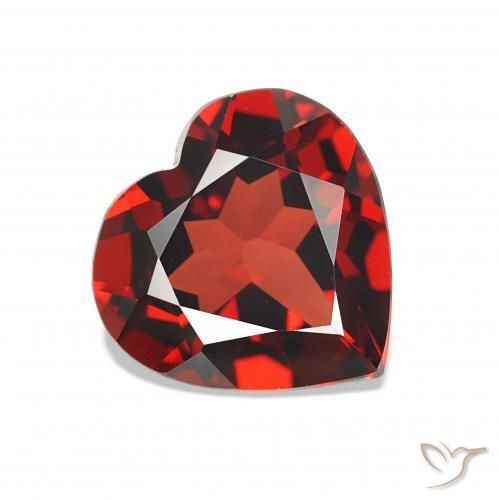 Granato Almandino Ribes Rosso naturale da 1.33 ct, Cuore, VVS
