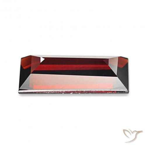 Granato Almandino Rosso scuro naturale da 1.67 ct, Taglio a baguette, VVS