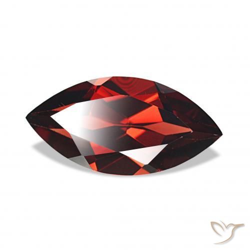 Granato Almandino Rosso scuro naturale da 2.24 ct, Taglio marquise, VVS