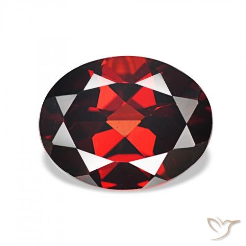 1.94ct Rosso scuro Granato Almandino, Ovale, VVS
