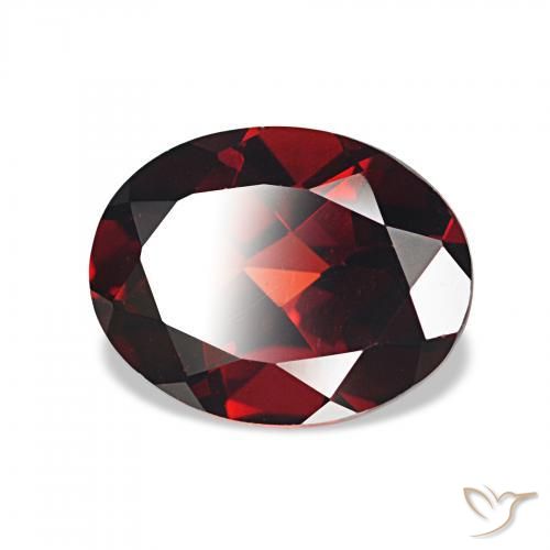 Granato Almandino Rosso scuro naturale da 1.94 ct, Ovale, VVS