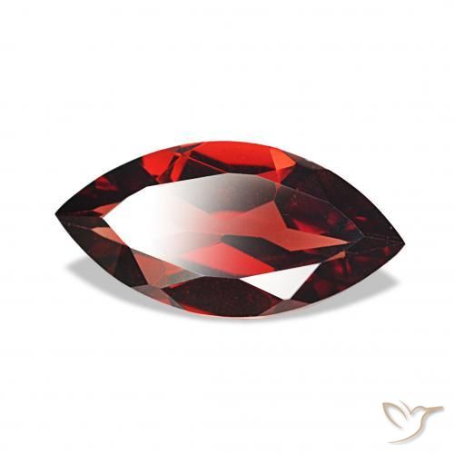 Granato Almandino Rosso scuro naturale da 1.81 ct, Taglio marquise, VVS
