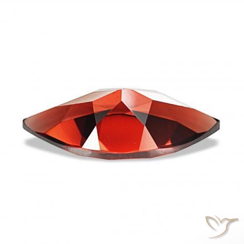 Granato Almandino Rosso Sangue Profondo naturale da 1.97 ct, Taglio marquise, VVS