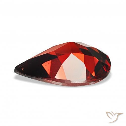 Granato Almandino Rosso scuro naturale da 2.95 ct, Forma a pera, VS