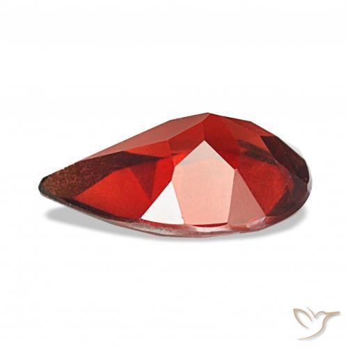 Granato Almandino Rosso medio naturale da 2.98 ct, Forma a pera, VS