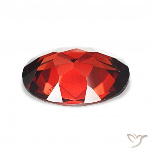 Granato Almandino Rosso scuro naturale da 3.41 ct, Ovale, VVS-VS