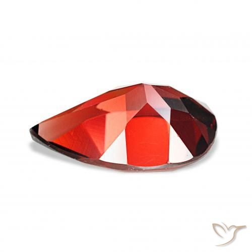 Granato Almandino Rosso scuro naturale da 3.31 ct, Forma a pera, VVS-VS