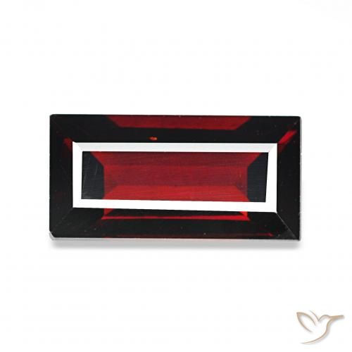 Granato Almandino Rosso scuro naturale da 2.05 ct, Taglio a baguette, VVS-VS