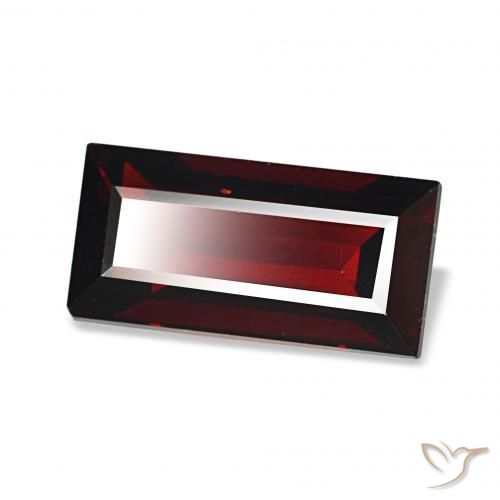 Granato Almandino Rosso scuro naturale da 2.05 ct, Taglio a baguette, VVS-VS