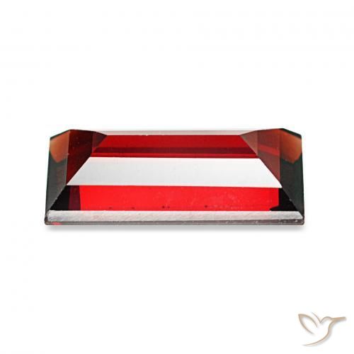 Granato Almandino Rosso scuro naturale da 1.76 ct, Taglio a baguette, VVS