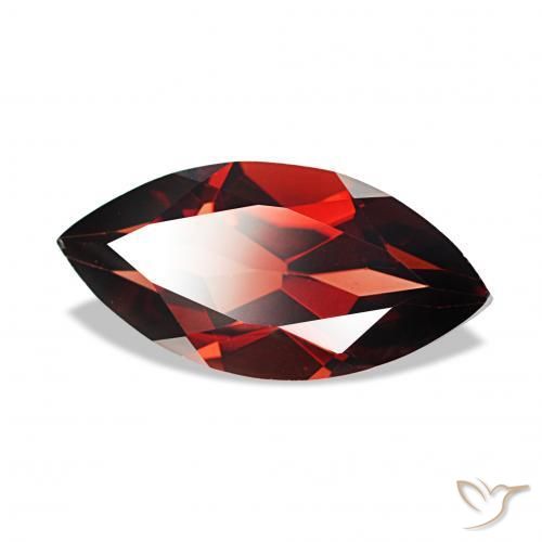 Granato Almandino Rosso scuro naturale da 1.99 ct, Taglio marquise, VVS