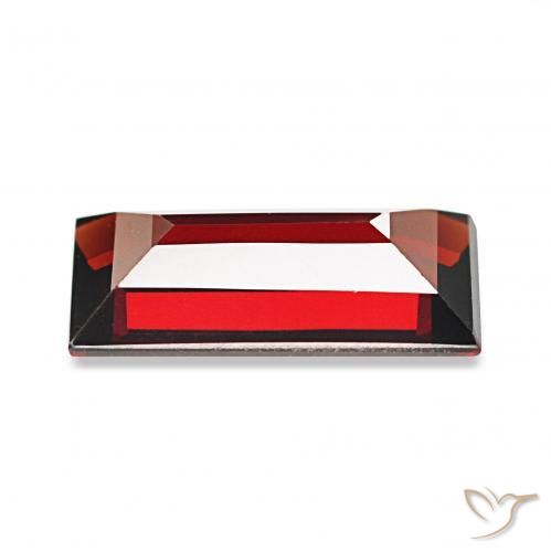 Granato Almandino Rosso scuro naturale da 1.61 ct, Taglio a baguette, VVS