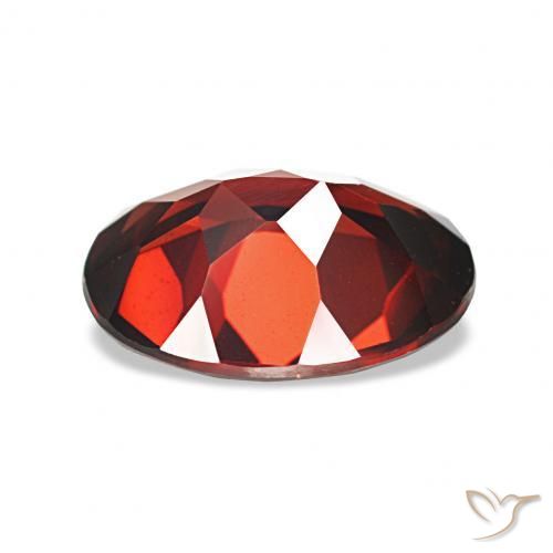 Granato Almandino Rosso scuro naturale da 1.96 ct, Ovale, VVS