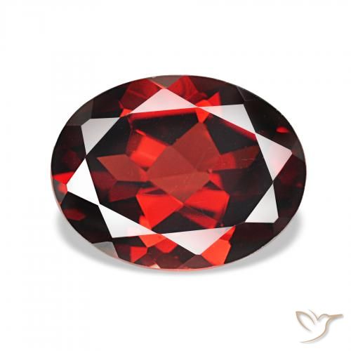 2.21ct Rosso scuro Granato Almandino, Ovale, VVS