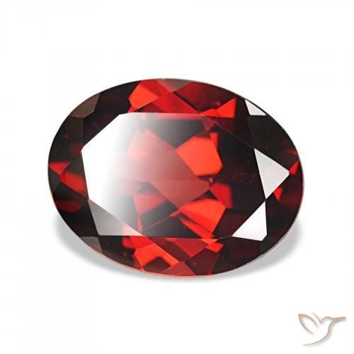 Granato Almandino Rosso scuro naturale da 2.21 ct, Ovale, VVS