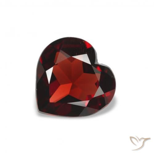 1.45ct Rosso scuro Granato Almandino Pietre preziose, Cuore, VVS