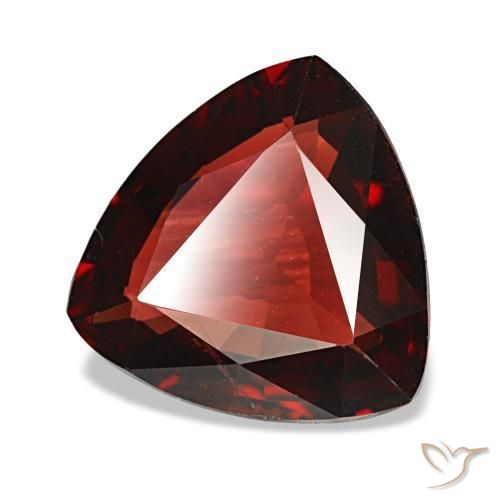Granato almandino naturale rosso da 3,27 ct, trillion, VS