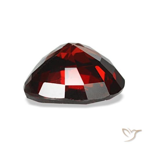 Granato almandino naturale rosso da 1,88 ct, a forma di cuore, VS