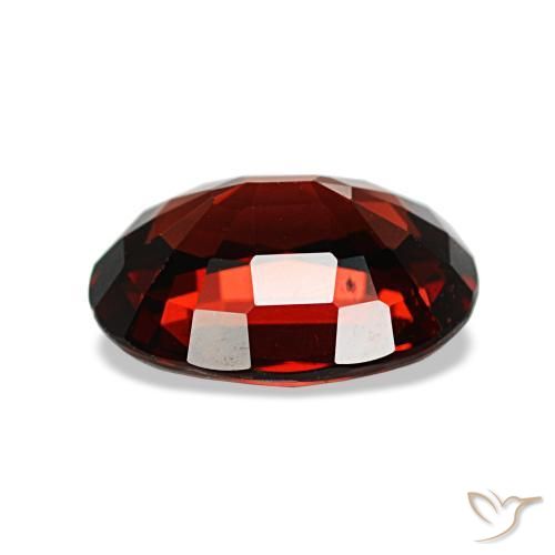 Granato almandino naturale rosso da 2,06 ct, taglio ovale, VVS-VS