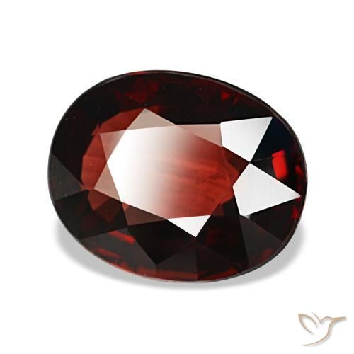 Granato almandino naturale rosso da 3,14 ct, taglio ovale, VS
