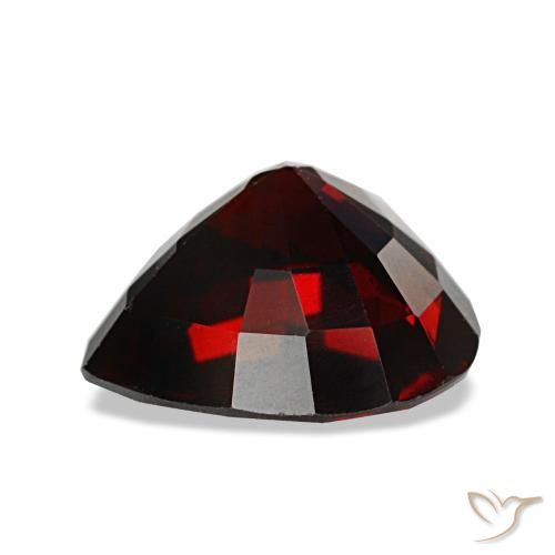Granato almandino naturale rosso da 3,71 ct, a forma di cuore, VS