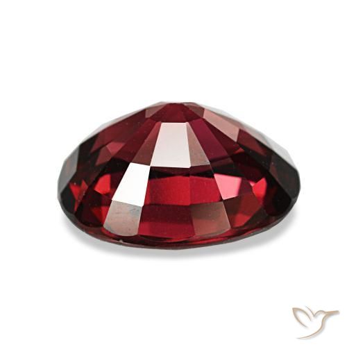Granato almandino naturale rosso da 3,08 ct, taglio ovale, VVS-VS