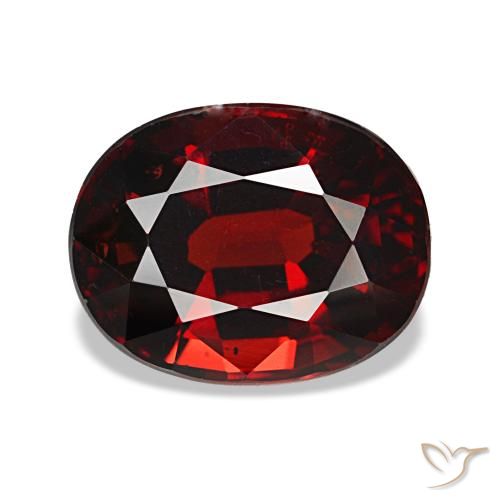 2.94ct rosso granato almandino, ovale, VS