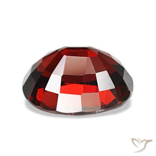 Granato almandino naturale rosso da 2,94 ct, taglio ovale, VS
