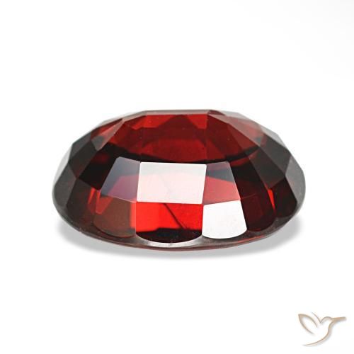 Granato almandino naturale rosso da 3,05 ct, taglio ovale, VVS-VS
