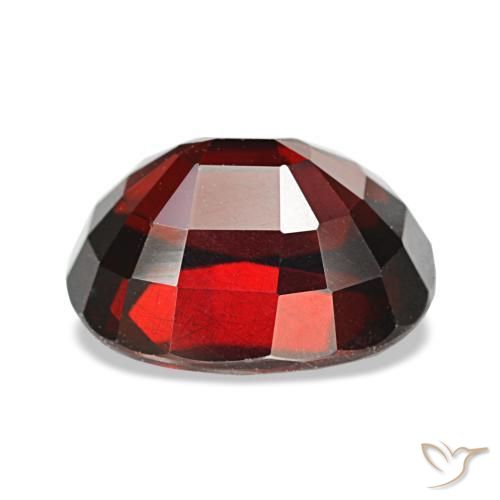 Granato almandino naturale rosso da 4,38 ct, taglio a cuscino, VVS-VS