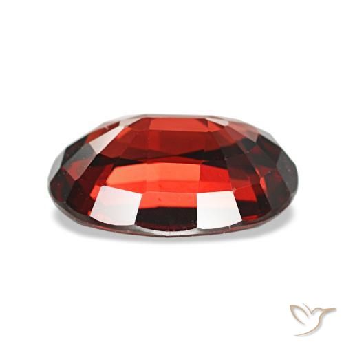 Granato almandino naturale rosso da 2,90 ct, taglio ovale, VVS-VS