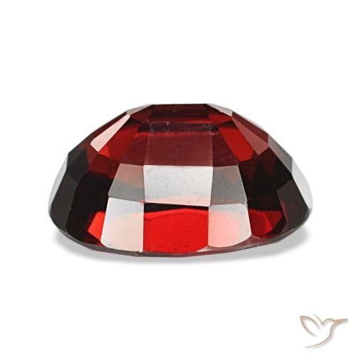 Granato almandino naturale rosso da 3,47 ct, taglio ovale, VVS-VS